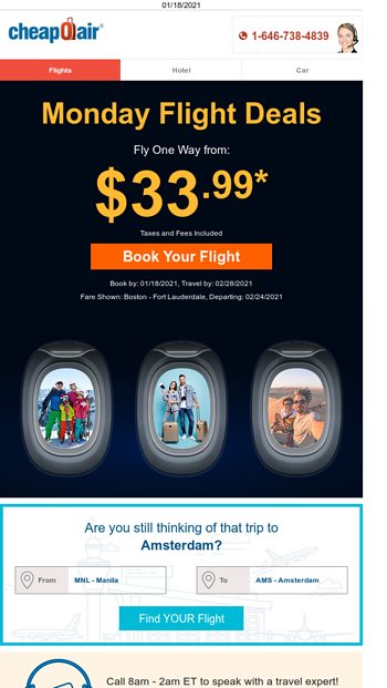 Monday Flight Deals Fly From Cheapoair Email Archive