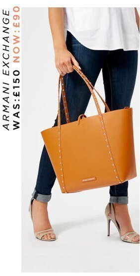 Armani Exchange Stud Tote Bag