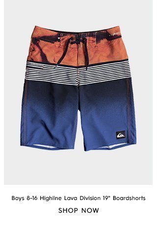 Product 3 - Boys 8-16 Highline Lava Division 19 In Boardshorts