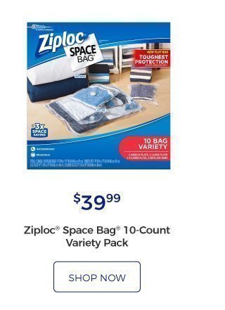 Ziploc® Space Bag® 10-Count Variety Pack | | $39.99 | shop now