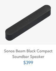 Shop Sonos Beam Black Compact Soundbar Speaker