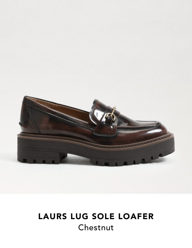 Laurs Lug Sole Loafer (Chestnut)