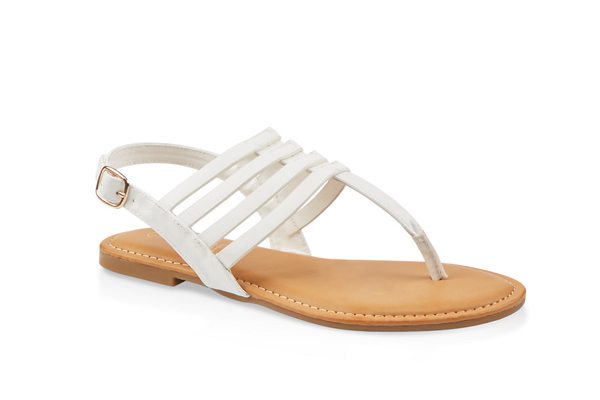 Caged Slingback Thong Sandals