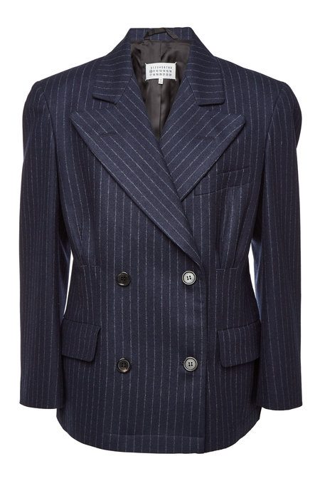 Wool Blazer with Raw Hem | MAISON MARGIELA