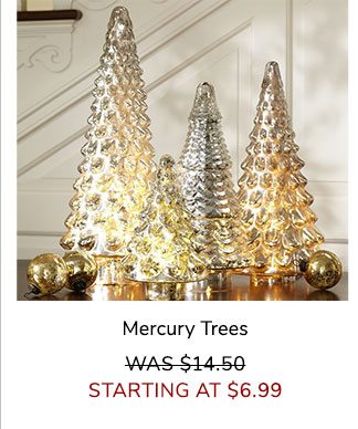 PB Mercury Trees Silver 6" Mini