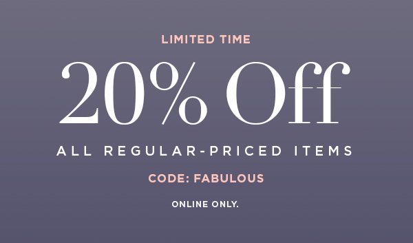 Limited Time 20% Off