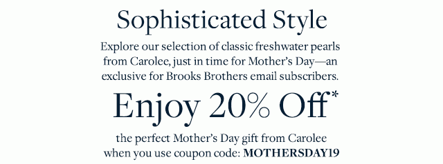 SOPHISTICATED STYLE | ENJOY 20% OFF
