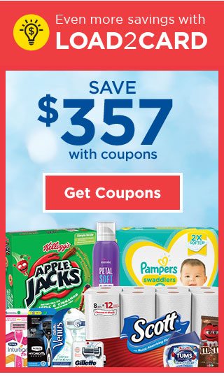 LOAD2CARD - SAVE $357 with COUPONS - Get Coupons