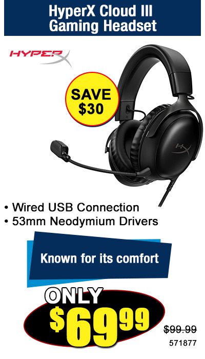 HyperX Cloud III Gaming Headset