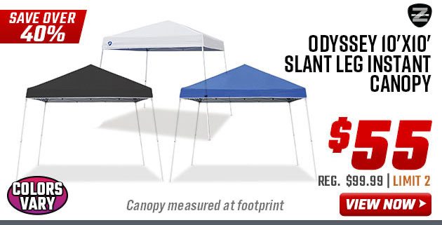 Z-Shade Odyssey 10'x10' Slant Leg Instant Canopy