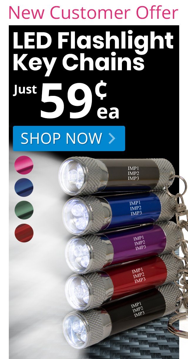 LED Flashlight Key Chains for only 59¢ each!