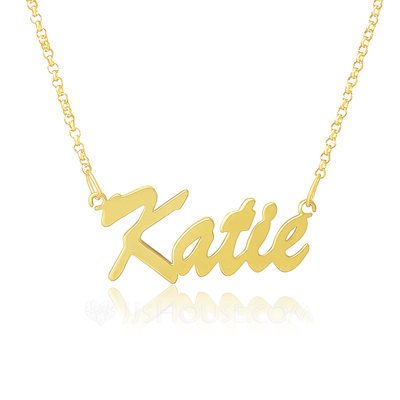 Custom 18k Gold Plated Name Necklace - Birthday Gifts Mother...