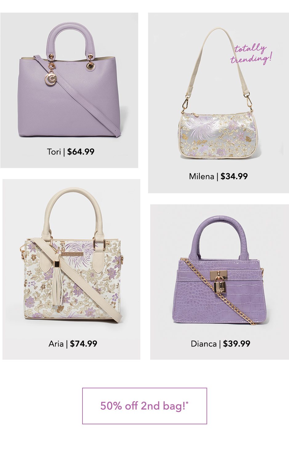 Shop Lilac Pop Bags