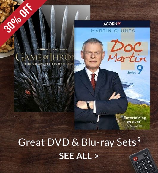 Great DVDs & Blu-ray Sets** 30% OFF. SEE ALL
