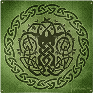 Celtic Tree II Metal Sign