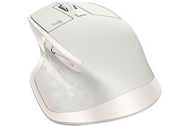 Logitech MX Master 2S Wireless Mouse (Light Grey) with Cross-Computer Control for PC & Mac