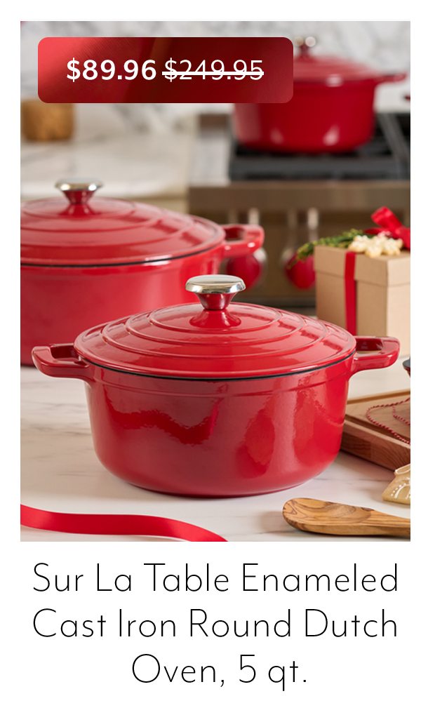 Sur La Table Enameled Cast Iron Round Dutch Oven