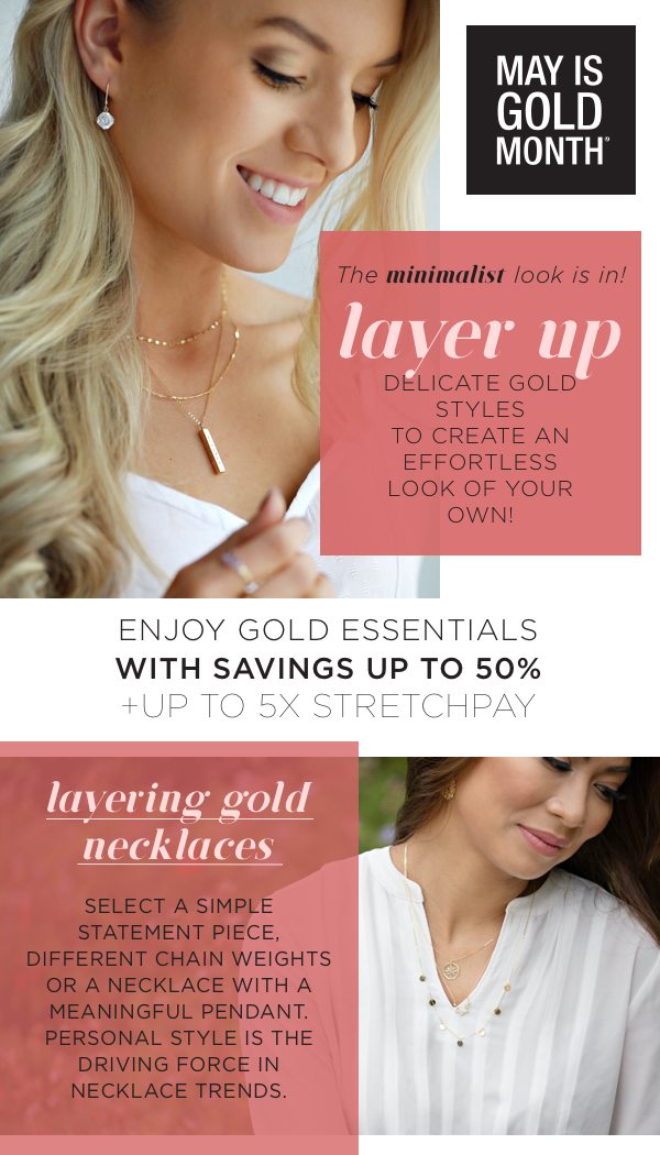 Everyday delicate gold styles to layer up with savings up to 50%. Shop necklaces.