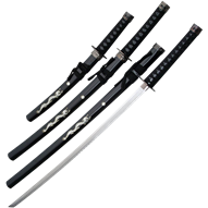 Black Pearl Dragon Japanese Sword Set