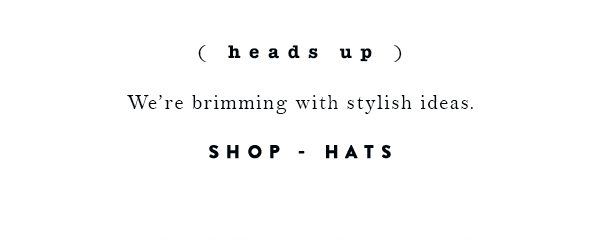 Shop hats.
