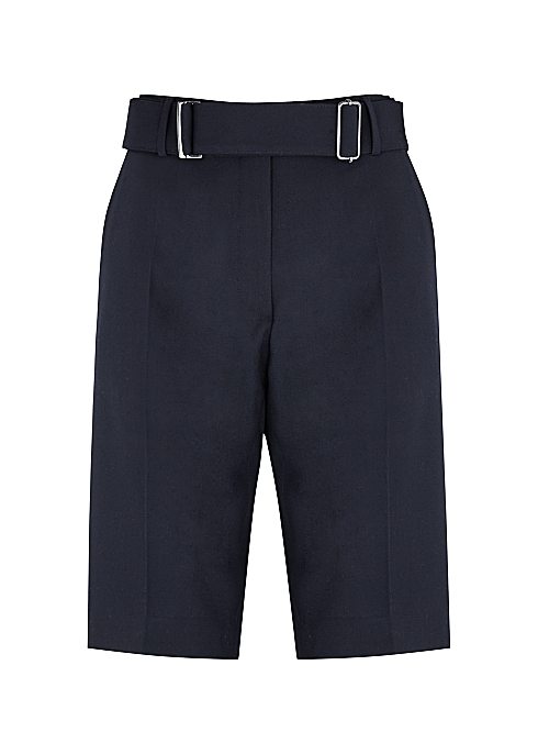 DRIES VAN NOTEN
Palfora navy twill shorts