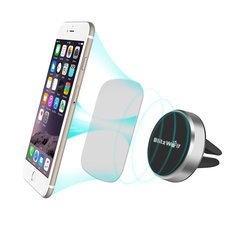BlitzWolf® BW-MH3 Stainless Steel Reinforced Magnetic Car Air Vent Universal Phone Holder