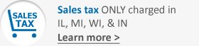 Sales tax only in IL, MI, WI, IN