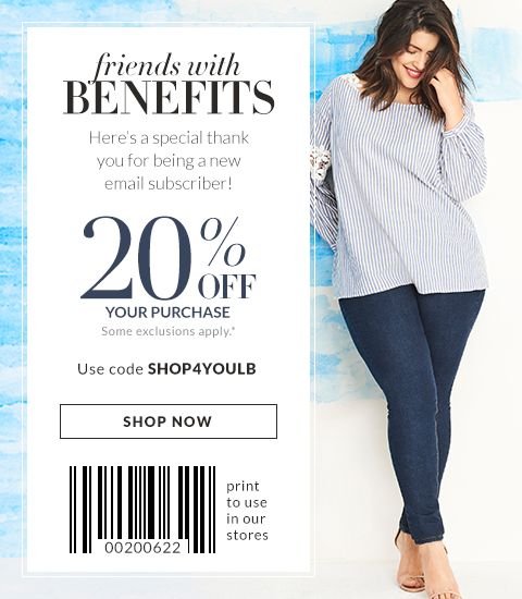 Welcome! We're So Glad You're Here - Lane Bryant Email Archive