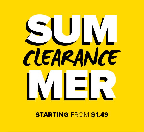 Shop Summer Clearance Starting from $1.49