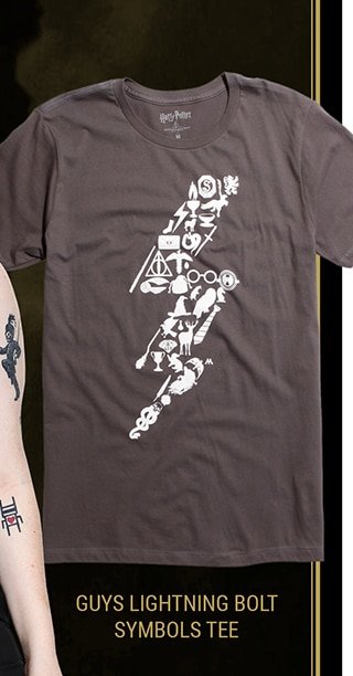 Guys Lightning Bolt Symbols Tee