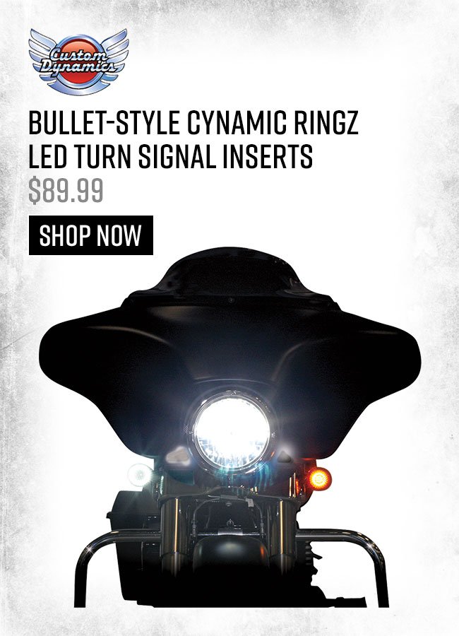 Bullet-Style Cynamic Ringz LED Turn Signal Inserts