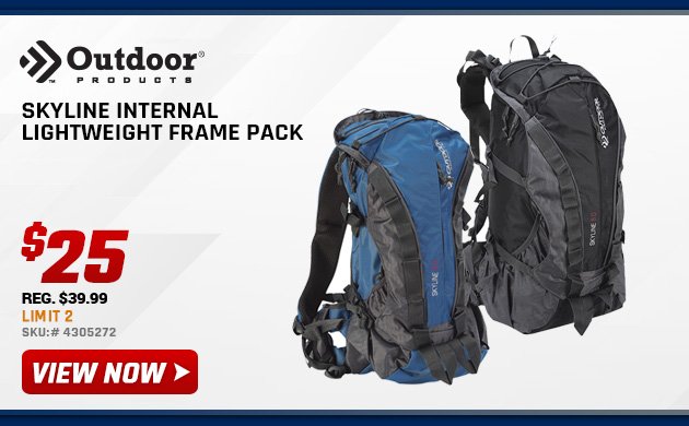 Outdoor Products Skyline Internal Lightweight Frame Pack