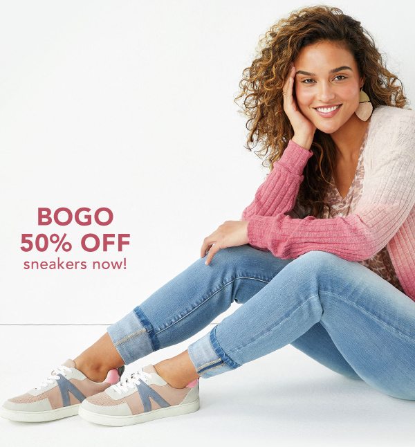 BOGO 50% OFF sneakers now!