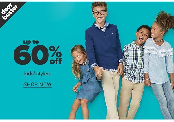 Up to 60% off Kids' Styles - Shop Now