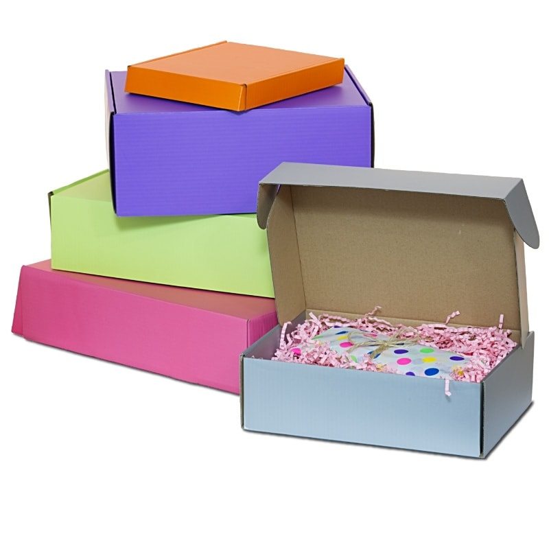 Matte Colored Corrugated Mailing Boxes