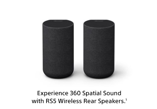Experience 360 Spatial SOund with RS5 Wireless Rear Speakers.(1)