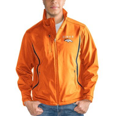 G-III Sports by Carl Banks Denver Broncos Orange Soft Shell Bonded Full Zip Jacket