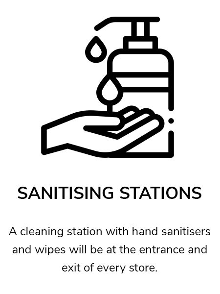 Sanitising Stations