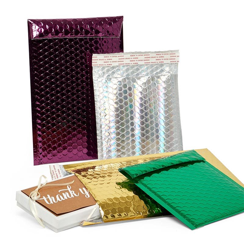 Metallic Colored Padded Envelopes