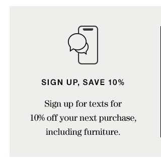 sign up, save 10%