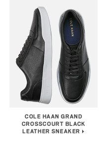 Cole Haan Grand Crosscourt Black Leather Sneaker