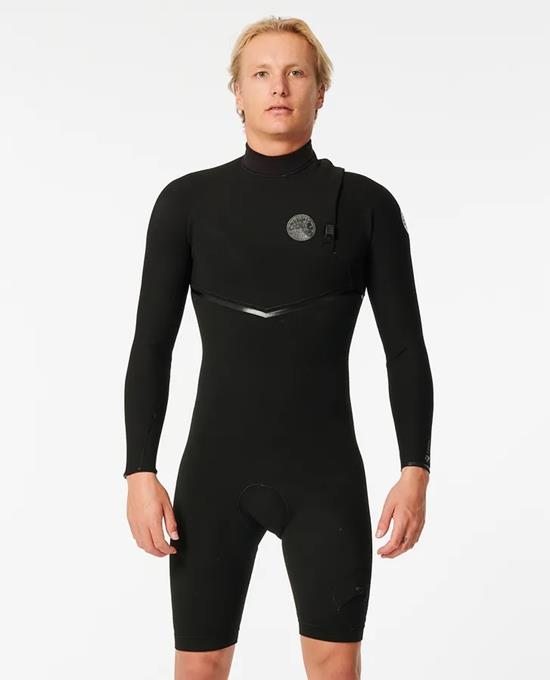 E-Bomb 2mm Zip Free Long Sleeve Short Leg Springsuit