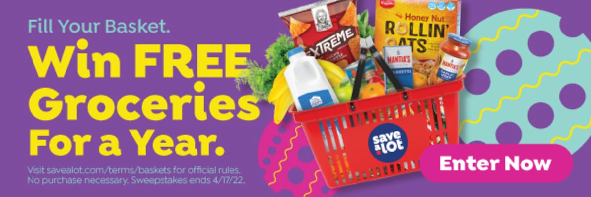 Win FREE Groceries for a year and Fill Your Basket at Save A Lot.