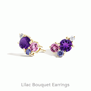 Lilac Bouquet Earrings
