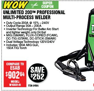View Unlimited 200™ Professional Multiprocess Welder with 120/240 Volt Input