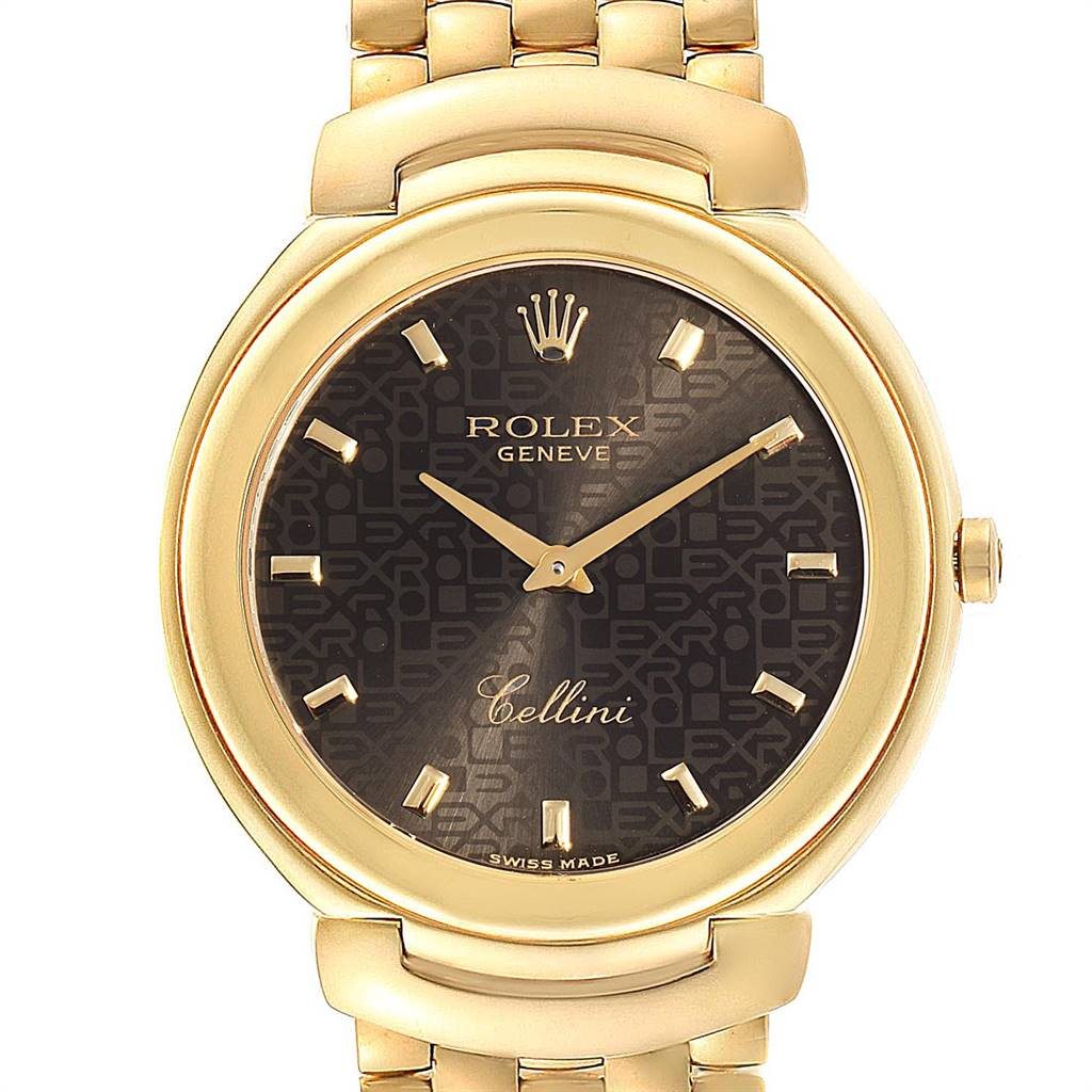 Image of Rolex Cellini 18k Yellow Gold Jubilee Anniversary Dial Mens Watch 6623