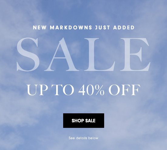 Up to 40% off new markdowns