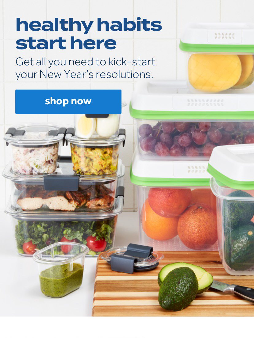 healthy habits start here | Get all you need to kick-start your New Year’s resolutions. | shop now