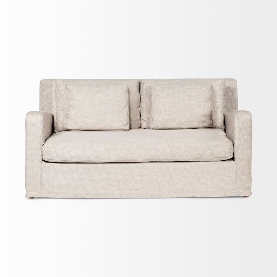 Nellie 69" Square Arm Slipcovered Loveseat