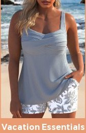 Patchwork Tribal Print Grey Tankini Set